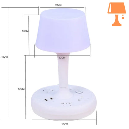 lampe de chevet avec usb mesure