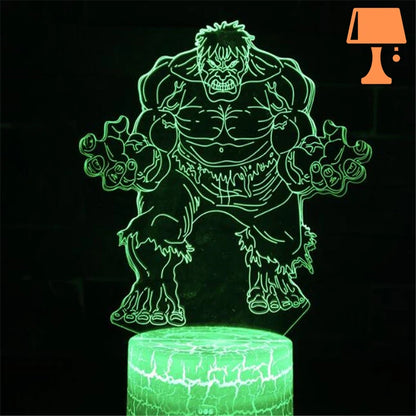 lampe de chevet avengers hulk