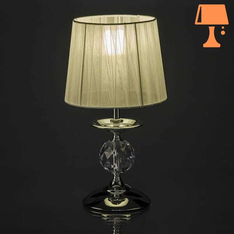 lampe de chevet baroque argent design