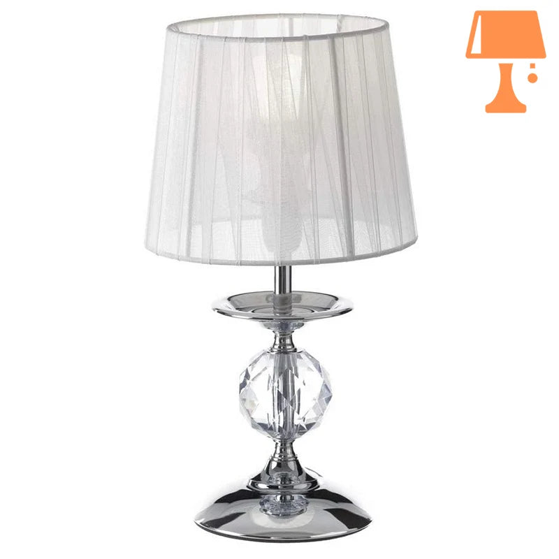 lampe de chevet baroque argent originale