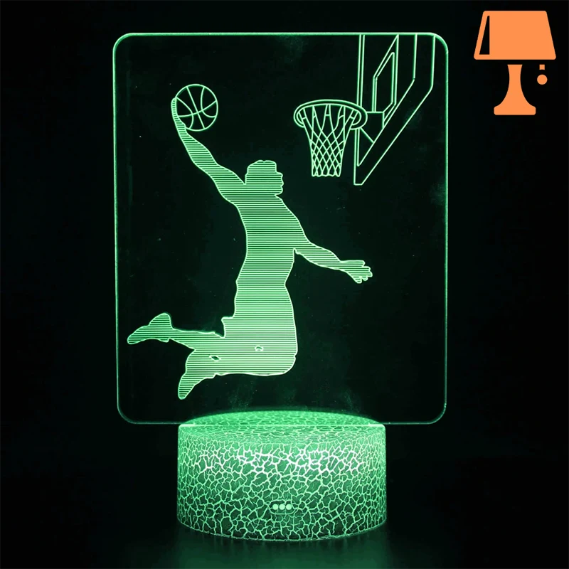 lampe de chevet basketball enfant