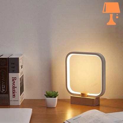 lampe de chevet basse bois