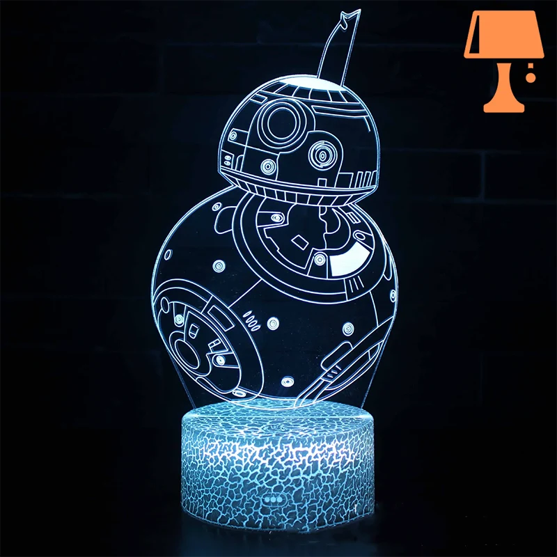 lampe de chevet bb8 design