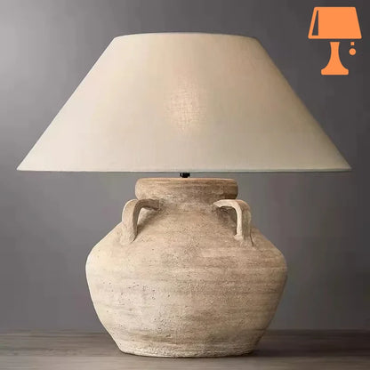 lampe de chevet blanc et gris à poser