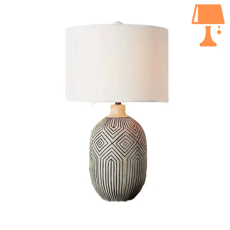 lampe de chevet blanc et gris design