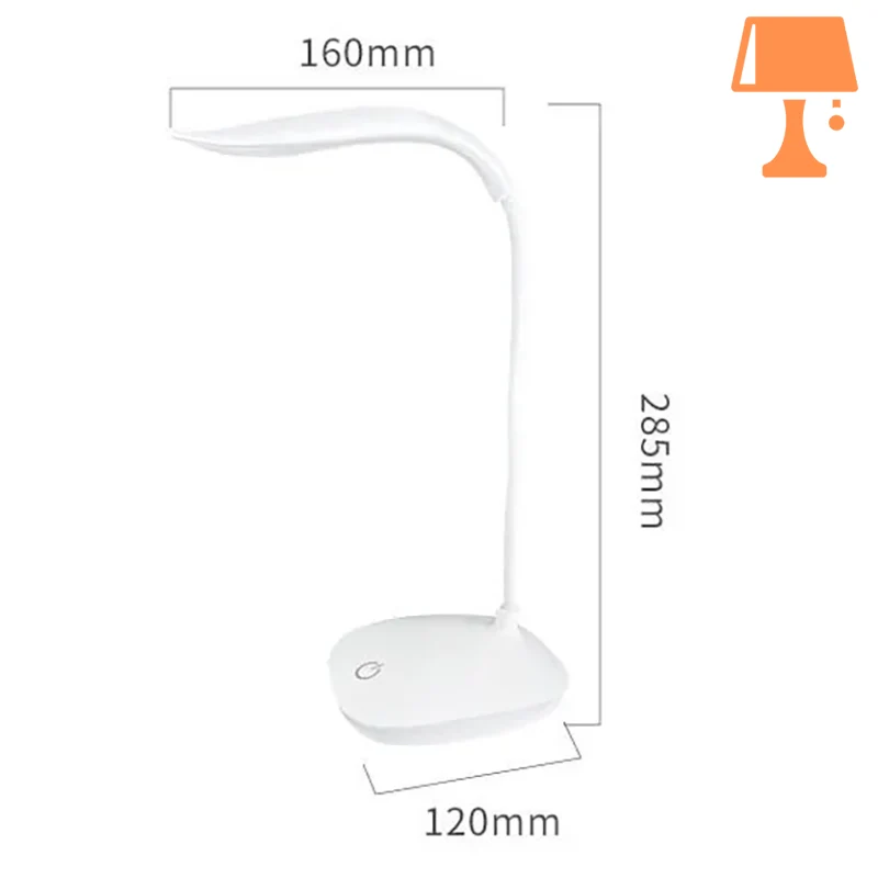 Lampe de Chevet Blanche Originale Taille