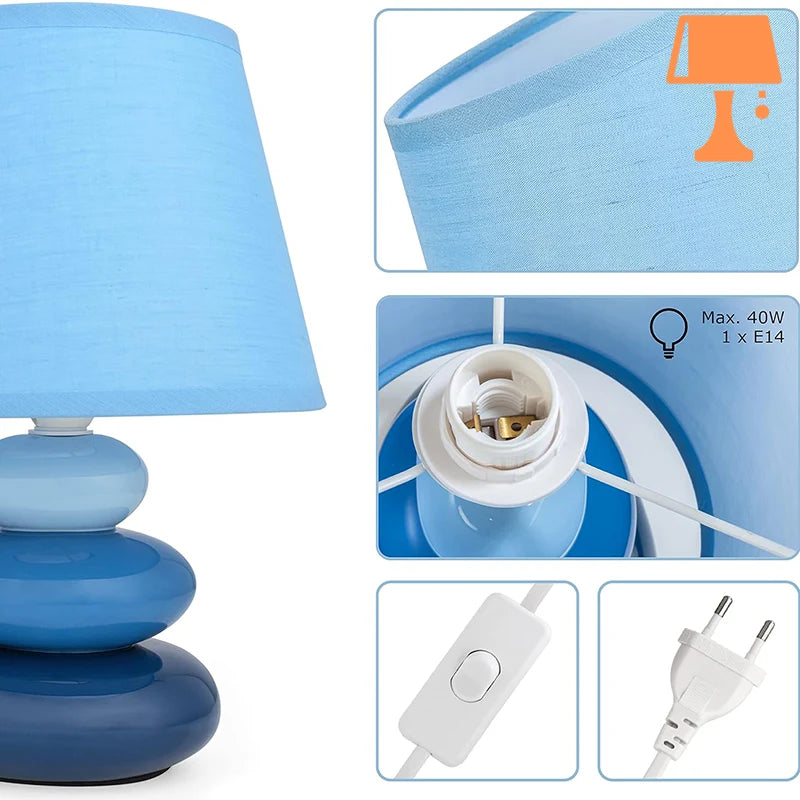 lampe de chevet bleu ciel design