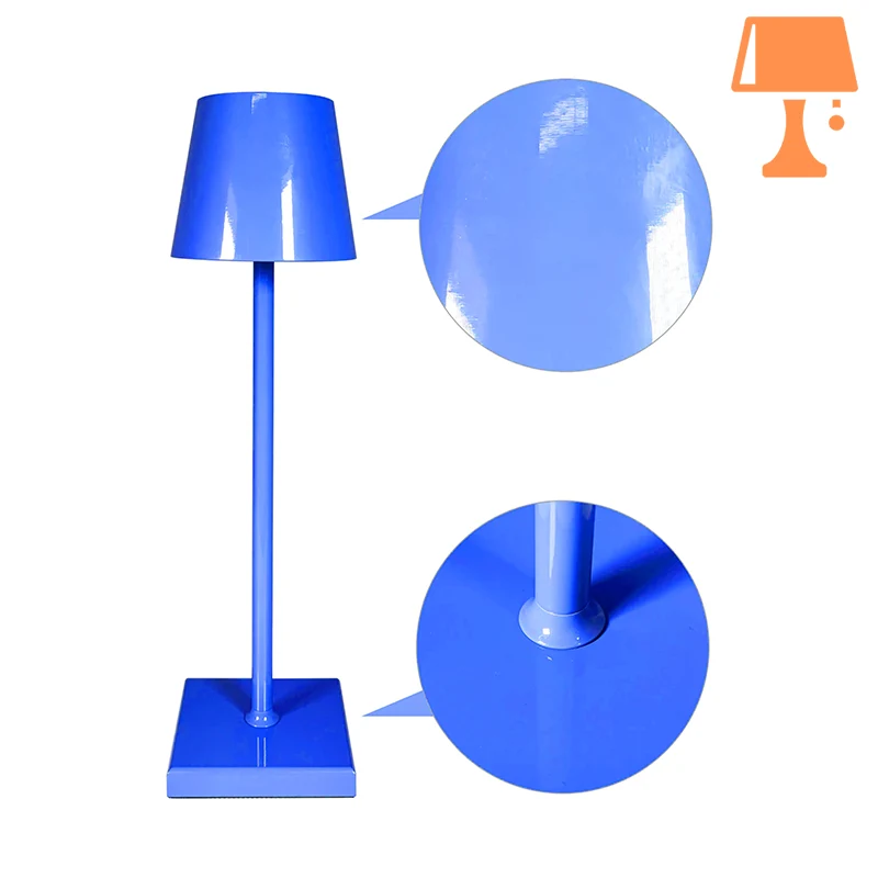 lampe de chevet bleu foncé originale