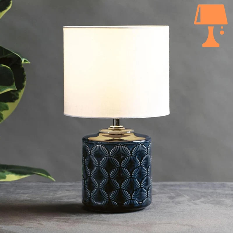 lampe de chevet bleu nuit salon