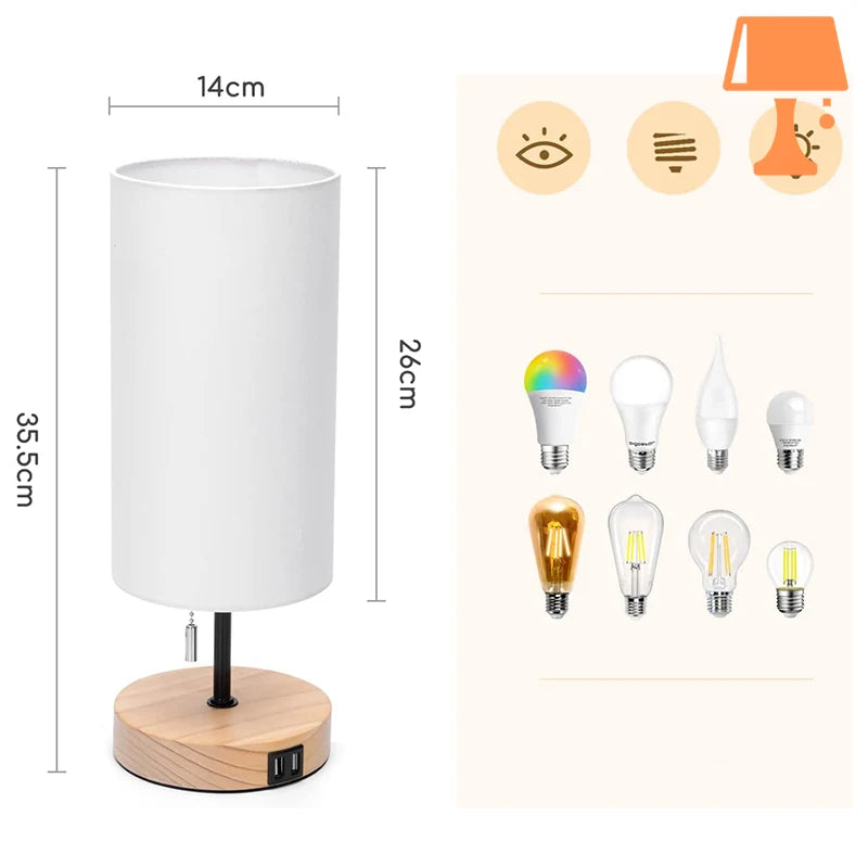 lampe de chevet bois blanc mesure