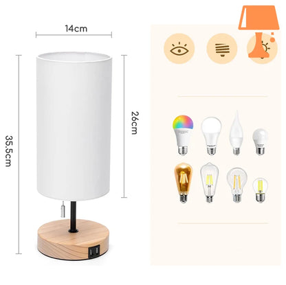 lampe de chevet bois blanc mesure