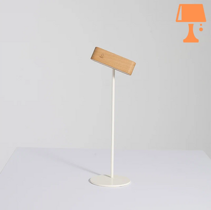 lampe de chevet bois et métal design