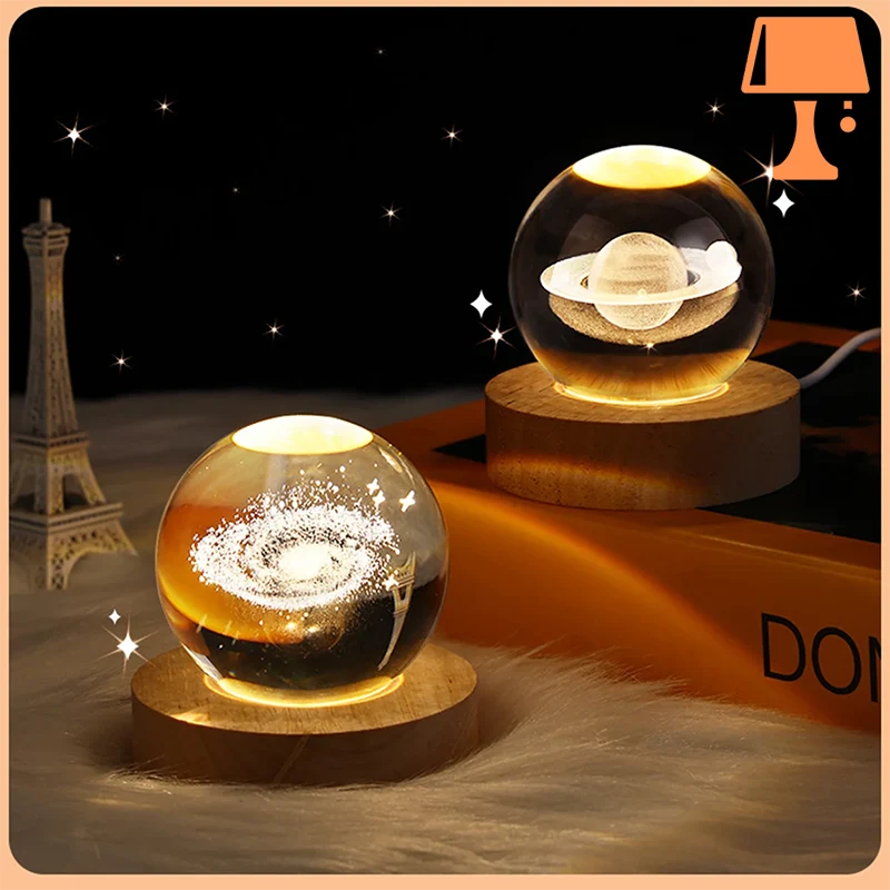 lampe de chevet boule verre design