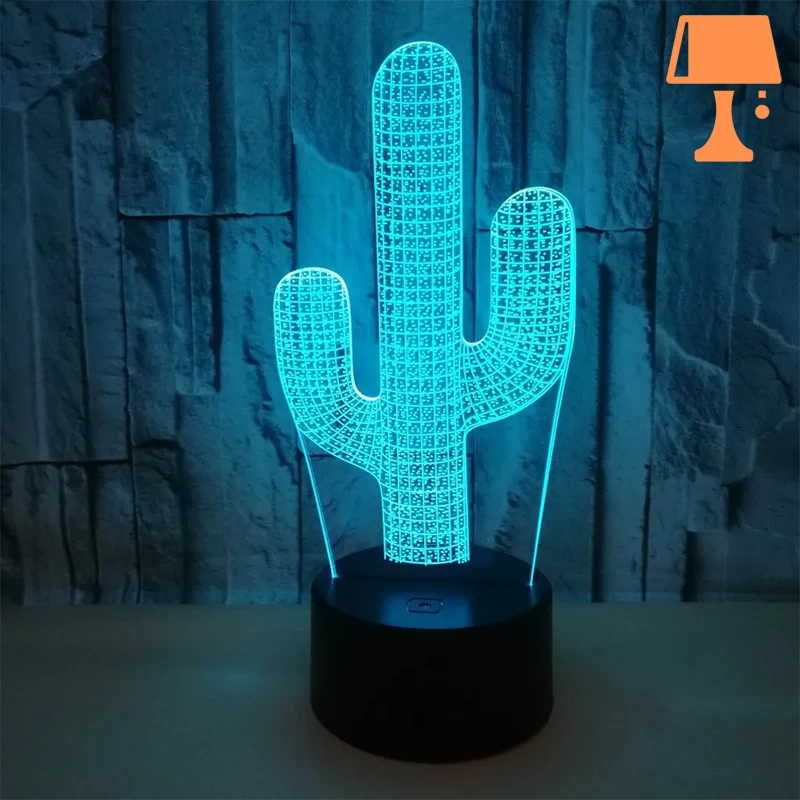 lampe de chevet cactus design