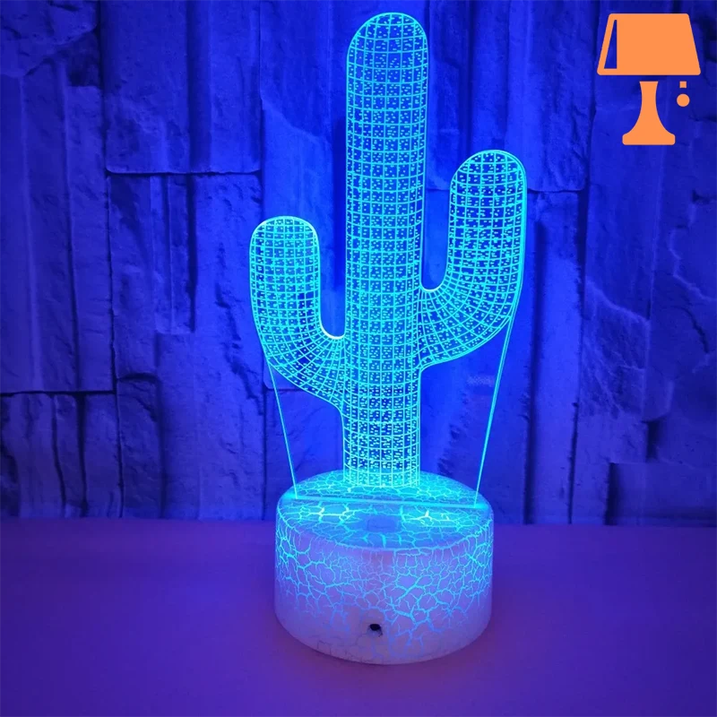 lampe de chevet cactus naturel