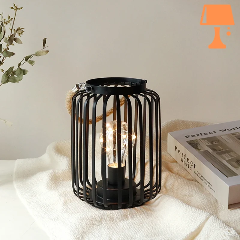 lampe de chevet cage moderne