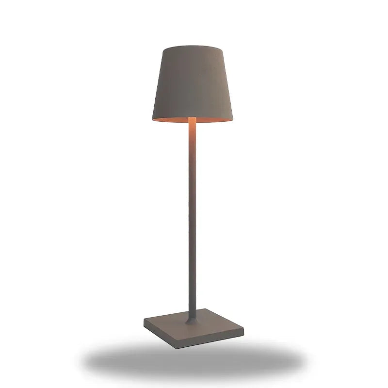 lampe de chevet carre marron