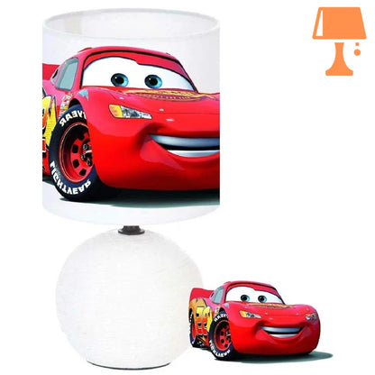 Lampe de Chevet Cars Disney Rouge