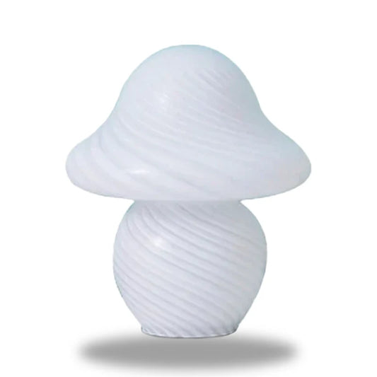 lampe de chevet champignon blanc