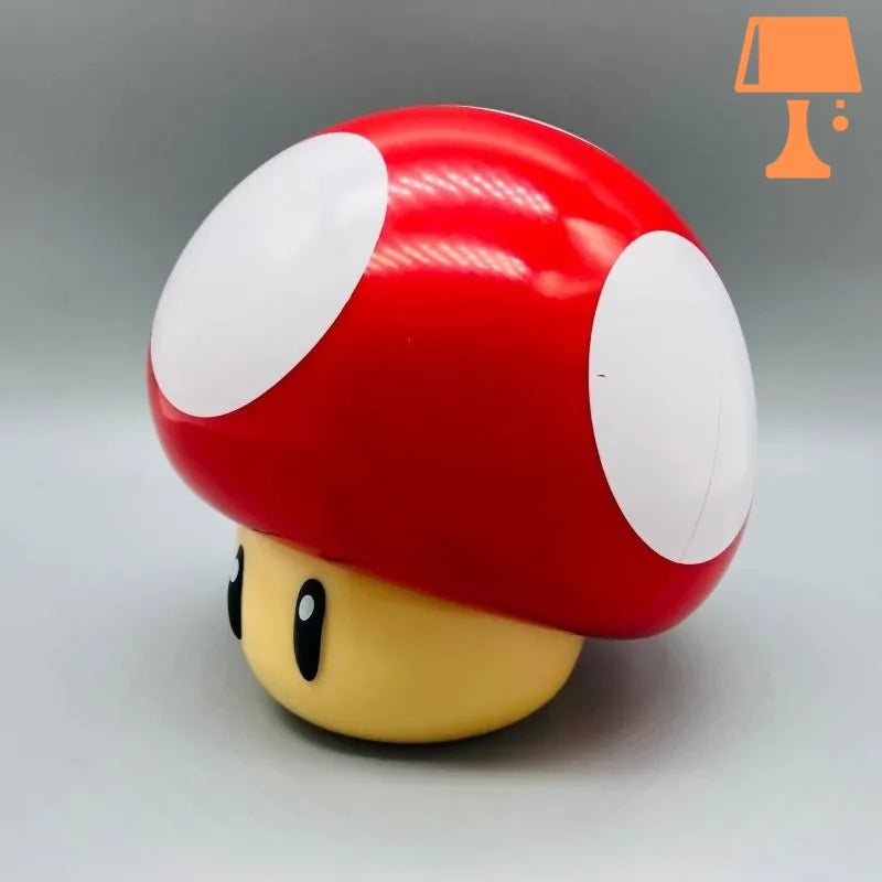 lampe de chevet champignon enfant rouge