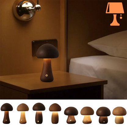lampe de chevet champignon table de nuit