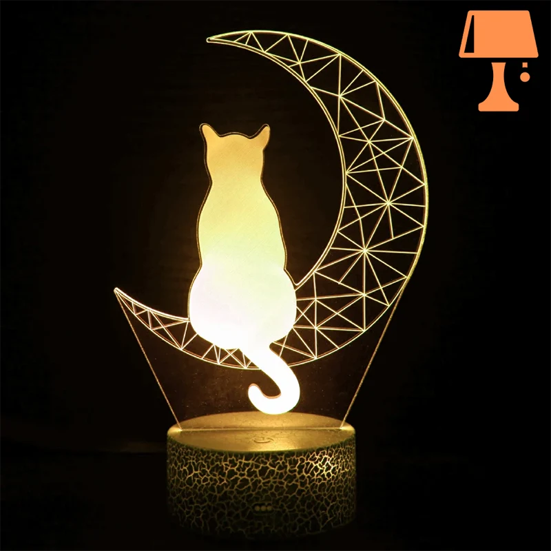 Lampe de Chevet Chat Originale