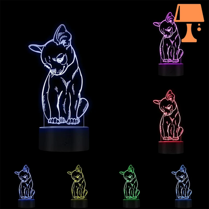 lampe de chevet chihuahua couleur