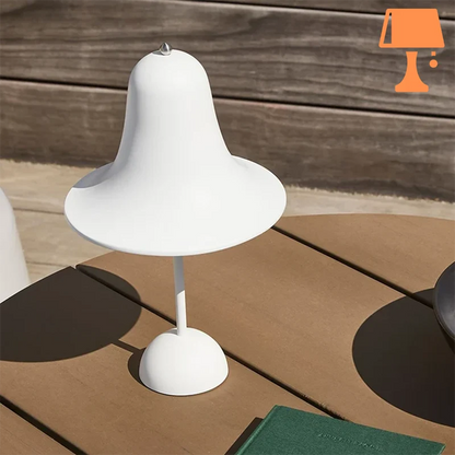 lampe de chevet cloche blanc