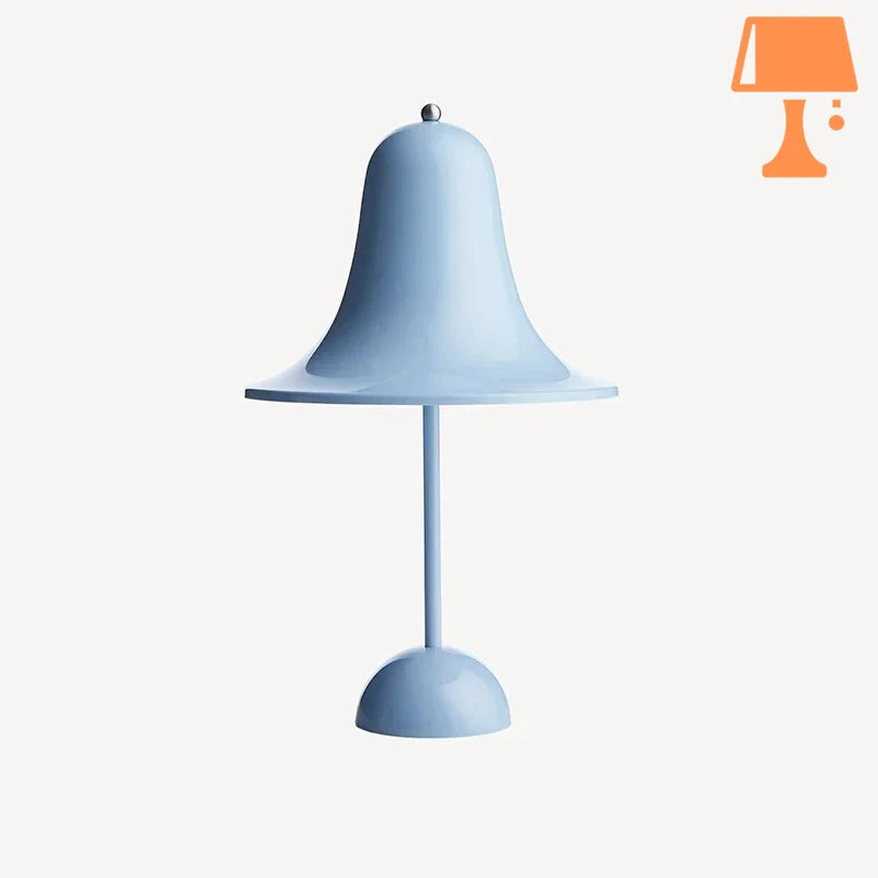 lampe de chevet cloche bleu