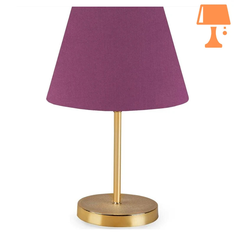 lampe de chevet couleur prune design