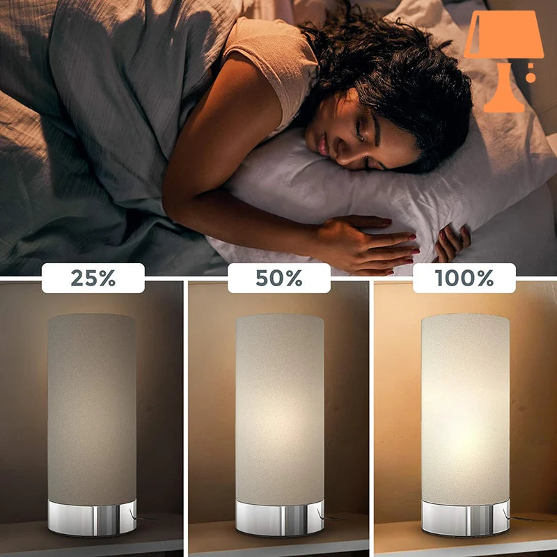 lampe de chevet couleur taupe intensitée ajustable