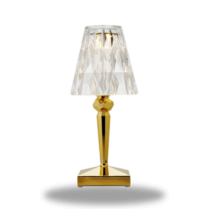 lampe de chevet cristal dore originale