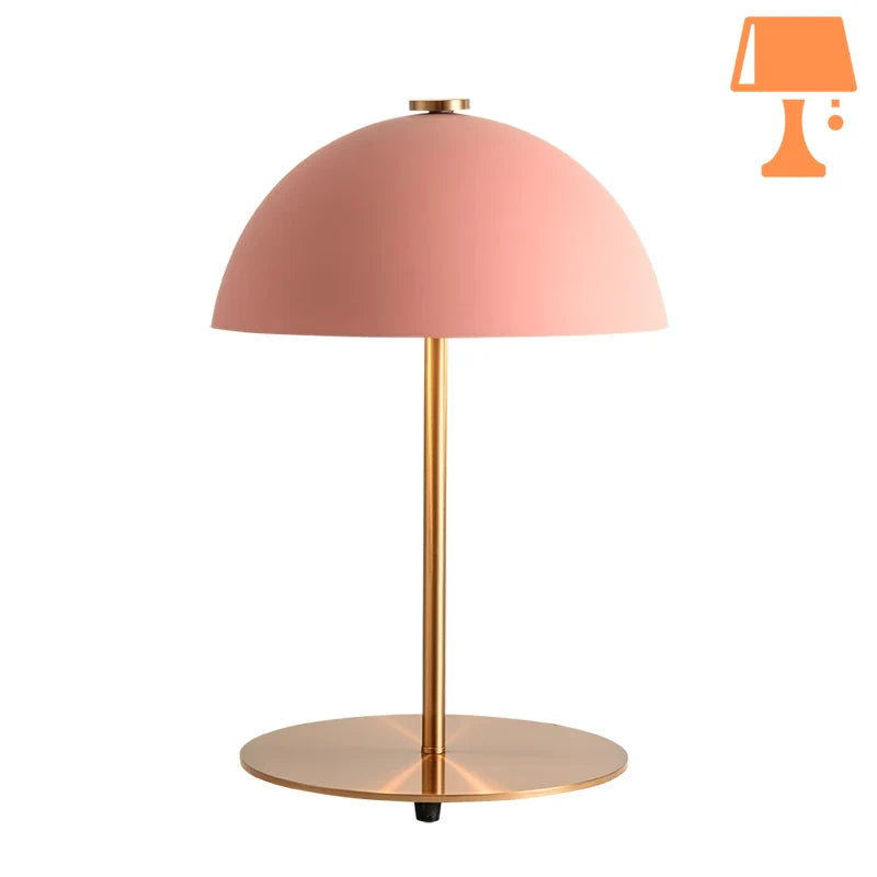 lampe de chevet cuivre rose design