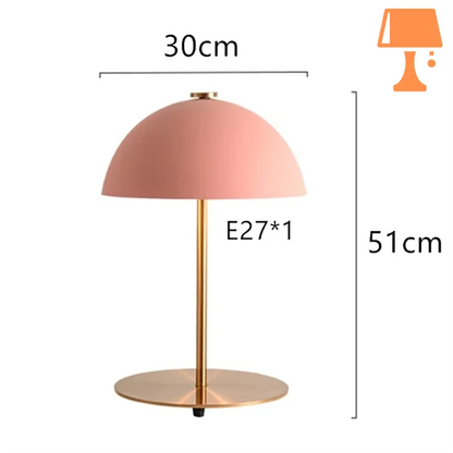 lampe de chevet cuivre rose mesure