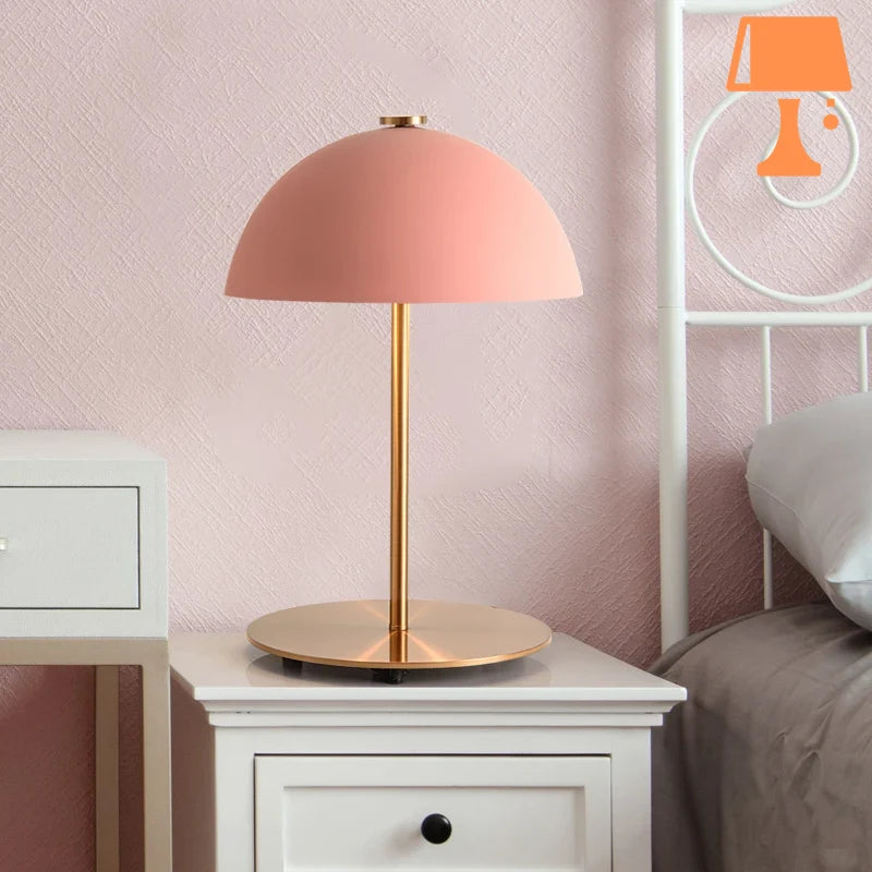 lampe de chevet cuivre rose originale