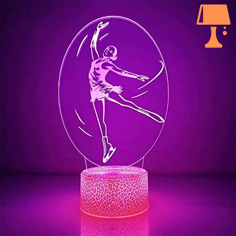 lampe de chevet danseuse etoile rose