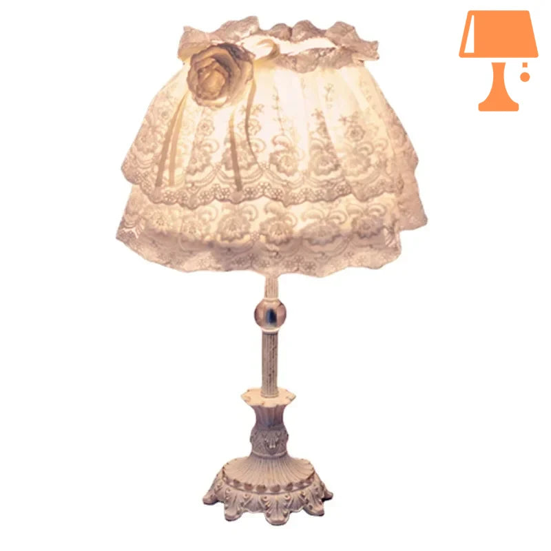 lampe de chevet dentelle design