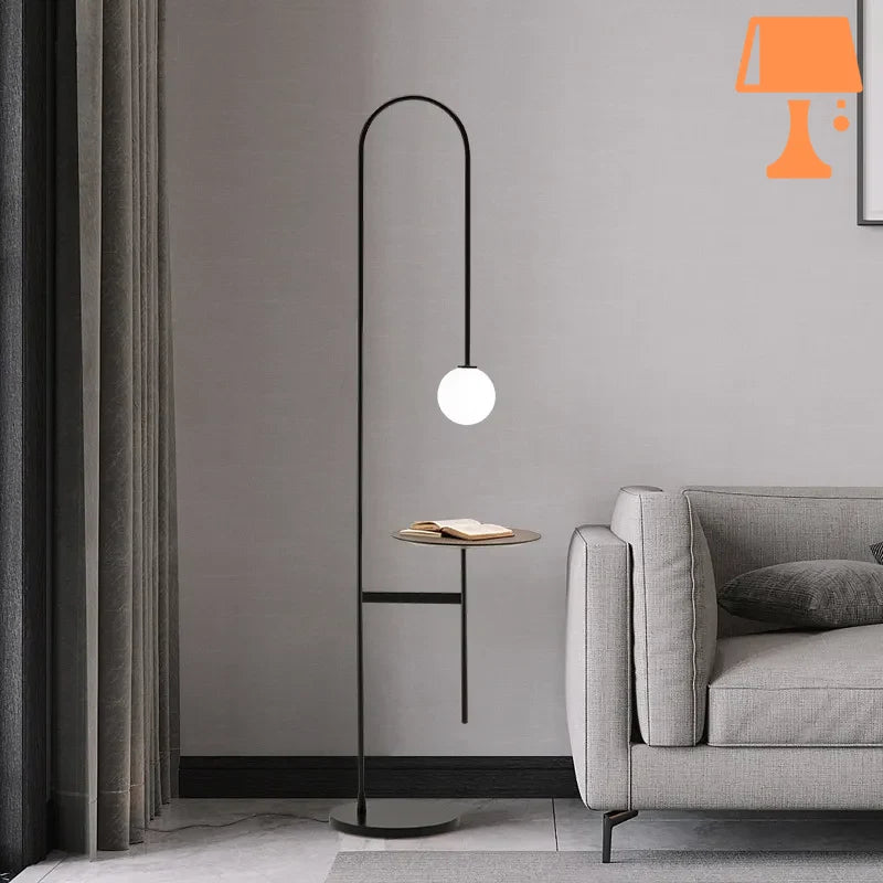 lampe de chevet design avec table