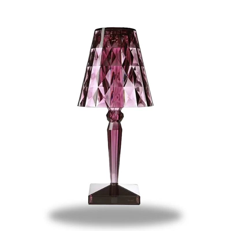 lampe de chevet design mauve