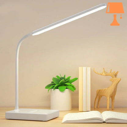 lampe de chevet design tactile blanc