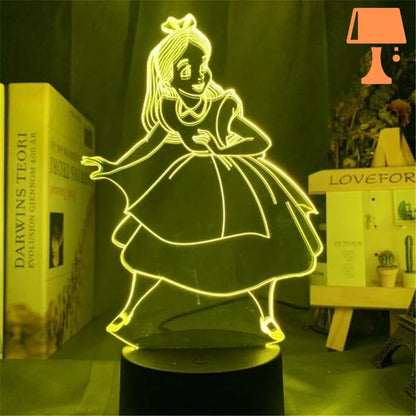 lampe de chevet disney princesse mignonne