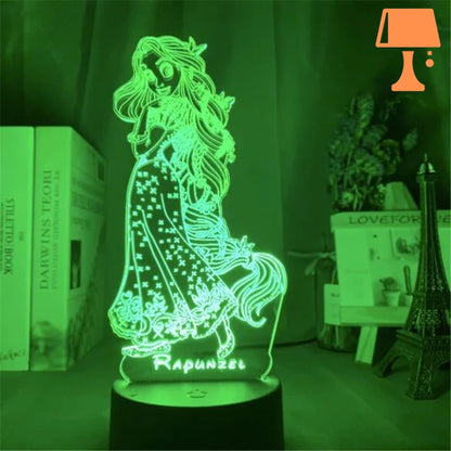 lampe de chevet disney princesse robe