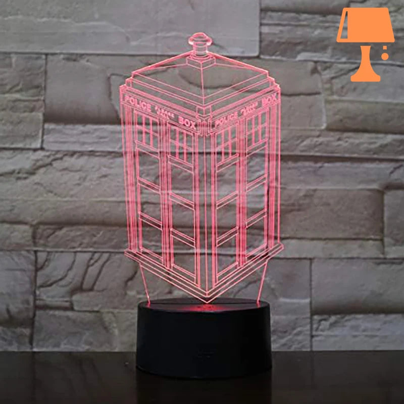 lampe de chevet doctor who rouge