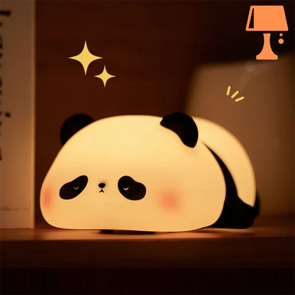 lampe de chevet douce panda allongé
