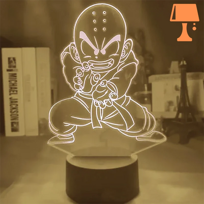 lampe de chevet dragon ball krilin