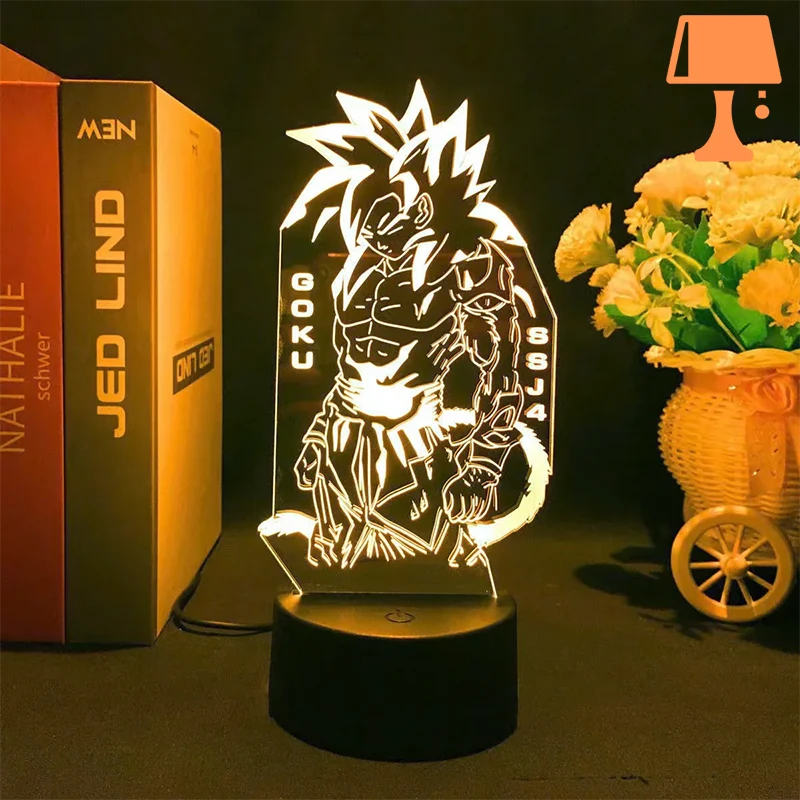 lampe de chevet dragon ball SSJ4