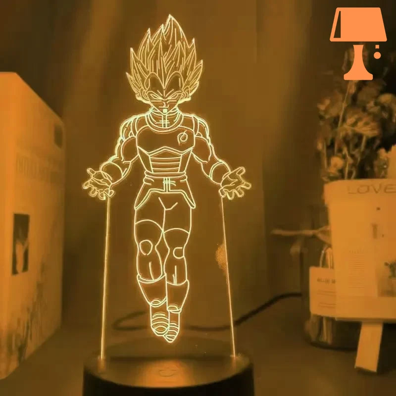 lampe de chevet dragon ball vegeta