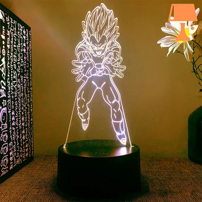 lampe de chevet dragon ball vegeta super sayan