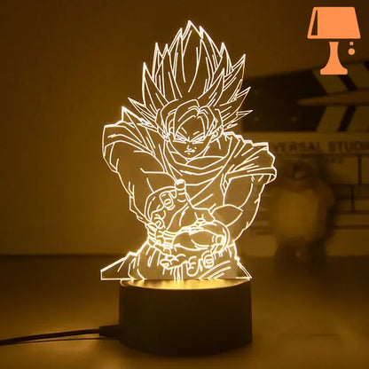 lampe de chevet dragon ball son goku