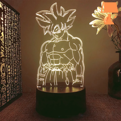 lampe de chevet dragon ball son goku 3d